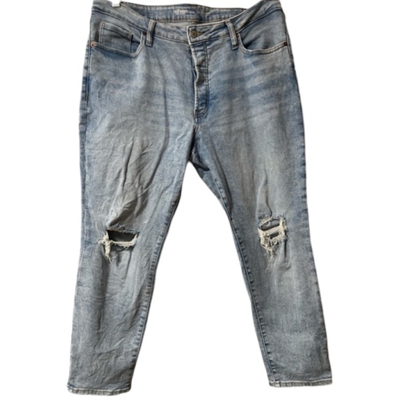 OLD NAVY Extra Stretch High-Rise O.G. Straight Secret Smooth Pocket Size 16 - Picture 1 of 7